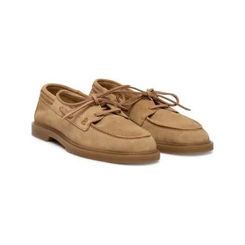 Dámské polobotky Polobotky Tommy Hilfiger Light Suede Boat Shoe FW0FW09337 Hnědá 39