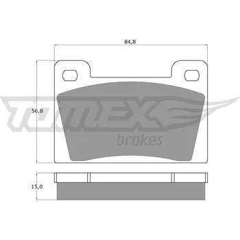 Brzdová destička Sada brzdových destiček, kotoučová brzda TOMEX Brakes TX 10-26