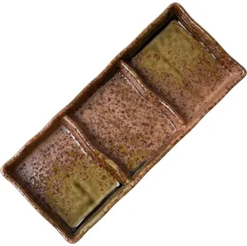 Omáčník Miska na omáčku WABI SABI 19 cm, 30 ml, hnědá, keramika, MIJ