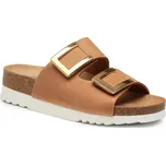 Scholl dámský pantofel MONTEREY 2 STRAPS AD Cognac