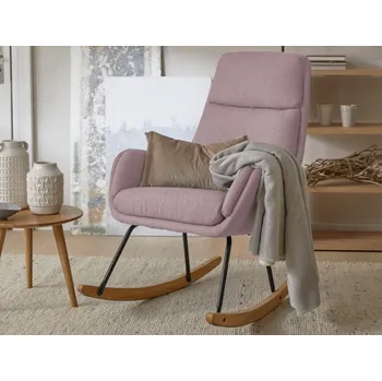 Křeslo Houpací křeslo Lindberg, starorůžová látka