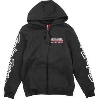 Pánská mikina Troy Lee Designs Factory Racing Zip Up Hoodie black/red L