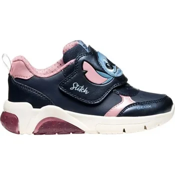 Dívčí tenisky Dívčí volnočasová obuv Geox J FADINLIGHT 33 Tmavě modrá, Růžová, Bílá