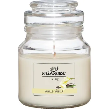 Svíčka Vonná svíčka ve skleněné dóze Vanilka