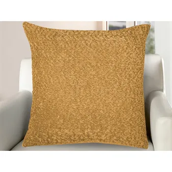 Dekorativní polštářek Dekorační polštář Bouclé 45x45 cm, hořčicová žlutá
