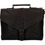 Pánská kožená aktovka Greenwood Graig - tmavě hnědá