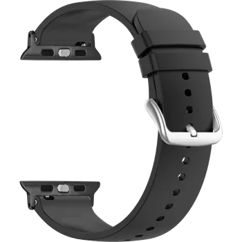 Příslušenství k chytrým hodinkám Černý silikonový řemínek na hodinky pro APPLE WATCH LSXBBB Šířka řemínku pro Apple Watch: 42-44