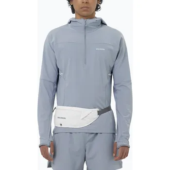 Pánské oblečení Pánská běžecká bunda Salomon Sense Aero Hybrid Half Zip Hooded trade winds