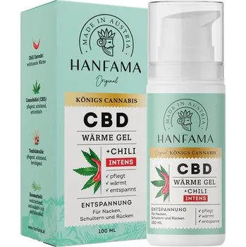 Potravinová fólie Devil's Claw Hanfama CBD Heat Gel Intense | Hřejivá mast s konopím a kapsaicinem | Okamžitý hřejivý