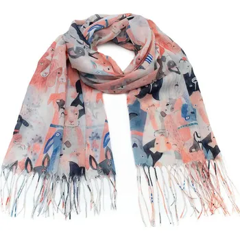 Šála Šála klasická - barevná s pejsky