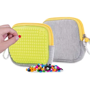 Peněženka PIXIE CREW univerzální pouzdro ŠEDÁ/NEON ŽLUTÁ