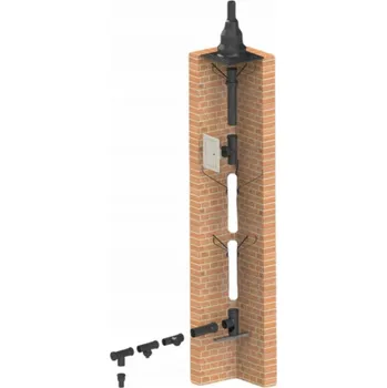 Kouřovod Komínová sestava Almeva ZUB LIK /STARR DN60/100na80