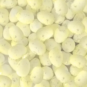 Velikonoční dekorace Velikonoční dekorace mini vajíčka ecru 50 ks