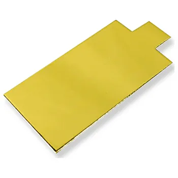 Cake star Podložka pod minidezerty zlato-stříbrná obdelník 9x5 cm