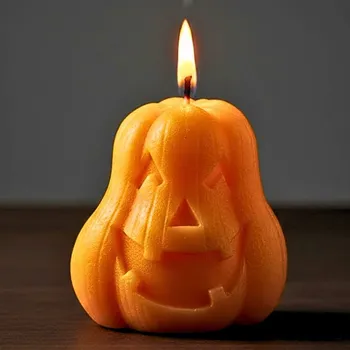 Svíčka Vonná svíčka Dýně | 135 g | Svíčkománie3D | Barva: Oranžová