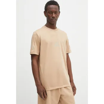 Bavlněné tričko adidas x Z.N.E JW4737 béžová 80X, vel. XL