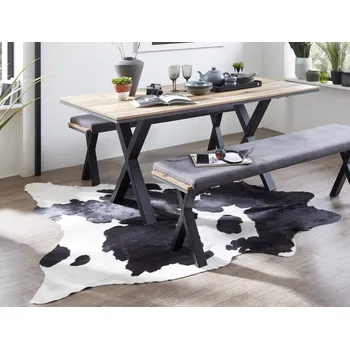 Barová židle Imitace kravské kůže černobílá, 120x150 cm