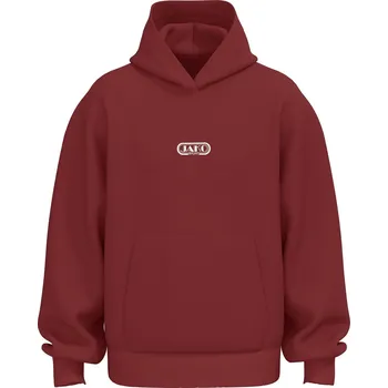 Pánská móda JAKO Wardrobe mikina s kapucí vínová