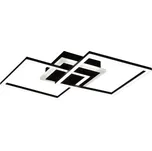 Stropní/nástěnné LED osvětlení Venida, černá mat, hranaté