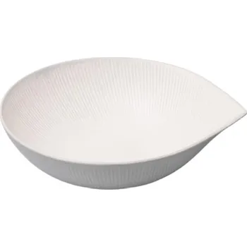 Jídelní mísa SNOW LEAF 24 cm, 900 ml, bílá, keramika, MIJ
