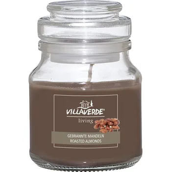 Svíčka Vonná svíčka ve skleněné dóze Pražené mandle