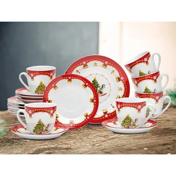 Talíř Kávový servis (18 dílů) Kouzlo Vánoc