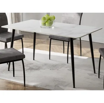 Jídelní stůl Jídelní stůl Marina 140x80 cm, bílá imitace mramoru