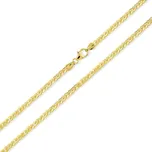 Lillian Vassago Zlatý unisex řetízek typu Fox, plný LLV31-GCH106