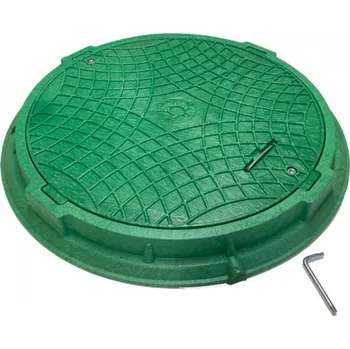 poklop Univerzální poklop v rámu se zámkem - zelený