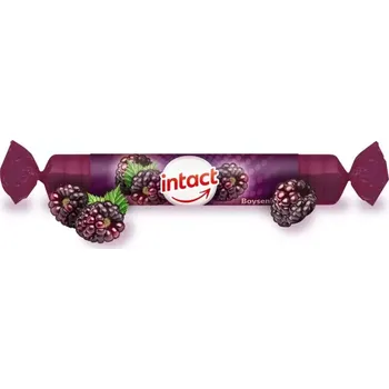 Bonbon Hroznový cukr s vit.C boysenberry 40g(roli) Intact 1 ks