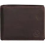 Hide & Stitches Tmavě hnědá pánská kožená peněženka Omaha
