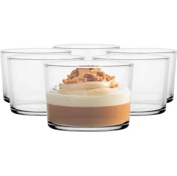 Nábytkové kování Glasmark KROSNO 1992 Sada 6 sklenic na dezert 170 ml Vyrobeno ze skla Misky na zmrzlinu Sklenice