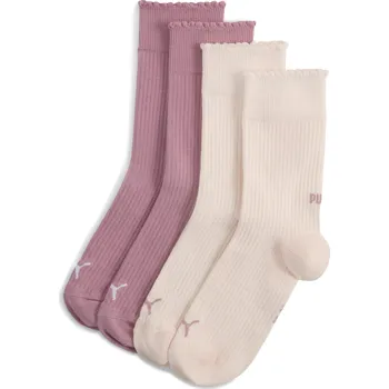 Dámské ponožky Dámské ponožky 2-pack PUMA WOMEN SCALLOP EDGE SOCK 947221-03 PINK COMBO 39-42
