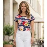 Dámské triko KIXMI PANDORA TMAVĚ MODRÁ M