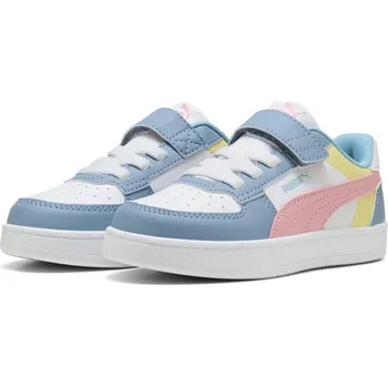 Chlapecké tenisky Dětské boty PUMA CAVEN 2.0 BLOCK AC+ PS 394462-18 WHITE/PINKSCAPE/COOL BLUE 34