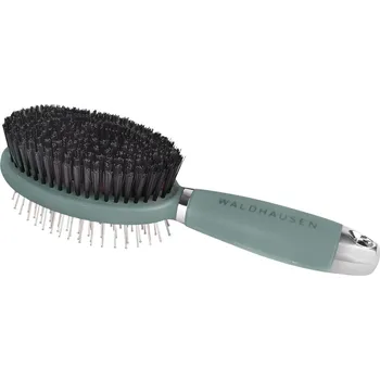 Čištění pro koně Waldhausen Dvojitý kartáč s gelovou rukojetí Barva: mistletoe