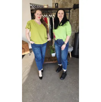 Dámské džíny Balónové džíny nadměrné denim modré Velikost: XXL