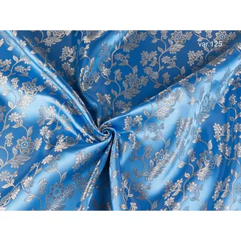 HEDVA ČESKÝ BROKÁT Ondrin 160 krojový brokát POPÍNAVKA azurová | 125