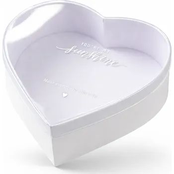 Krabice na pečivo Cake star Dárkový box "srdce" pruhledné víko 23x20x8,5cm "S"