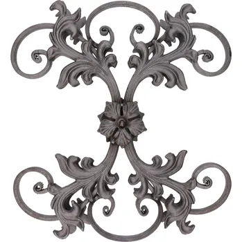 Zábradlí kovářský ornament 3324, oboustranný - kovaný ozdobný prvek 450 x 405 mm, materiál 16 x 8 mm, odlitek