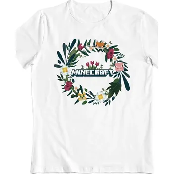 Dětské tričko Minecraft: Květinový věnec 9-10let