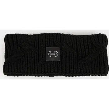 Sportovní čelenka Dámská čelenka Under Armour UA Halftime Fleece HB-BL 1373102-001 Černá OSFM