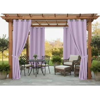 Pergola Venkovní zahradní závěs s kroužky MONTANA color 30 lila, různé rozměry (cena za 1 kus) + dárek úvaz MyBestHome Rozměr: 155x200 cm
