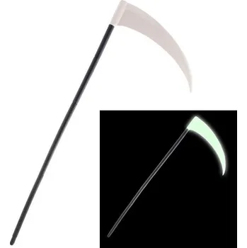 Karnevalový doplněk Kosa bílá 90cm