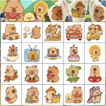 Tetování Dětské dočasné tetování - KAPYBARA - 20 ks (Značka: SPADABRAVO)