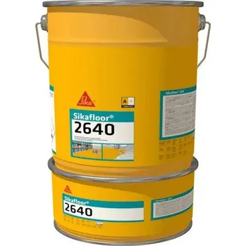 barva na beton Sika Sikafloor®-2640 · Rychle vytvrzující epoxidový silnovrstvý nátěr · RAL 7035 (světle šedý)