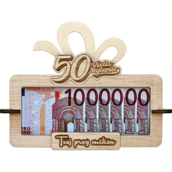 Žertovný předmět Tabulka na peníze Tvůj první milion k 50 SK