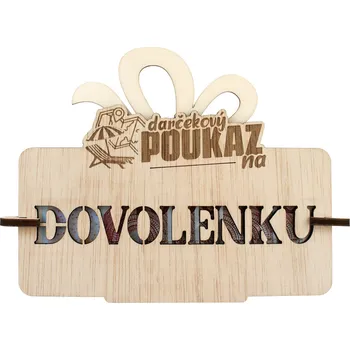 Žertovný předmět Dárkový poukaz na dovolenou SK