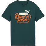 Dětské triko PUMA MID90S GRAPHIC TEE III 688472-75 GREEN TERRAIN 176
