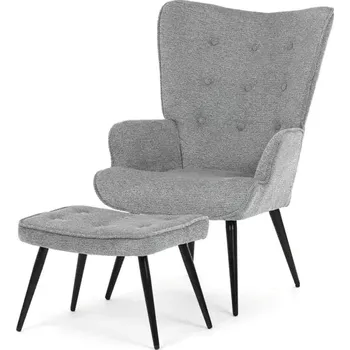 Křeslo Křeslo s podnožkou AK-303 GREY2 - SLEVA 3% s kodem radost25